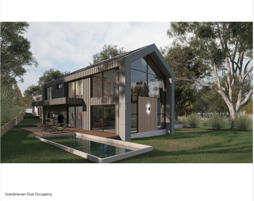 Garran Curved Houses dual occupancy in Garran, Canberra by Hyperspace Architecture