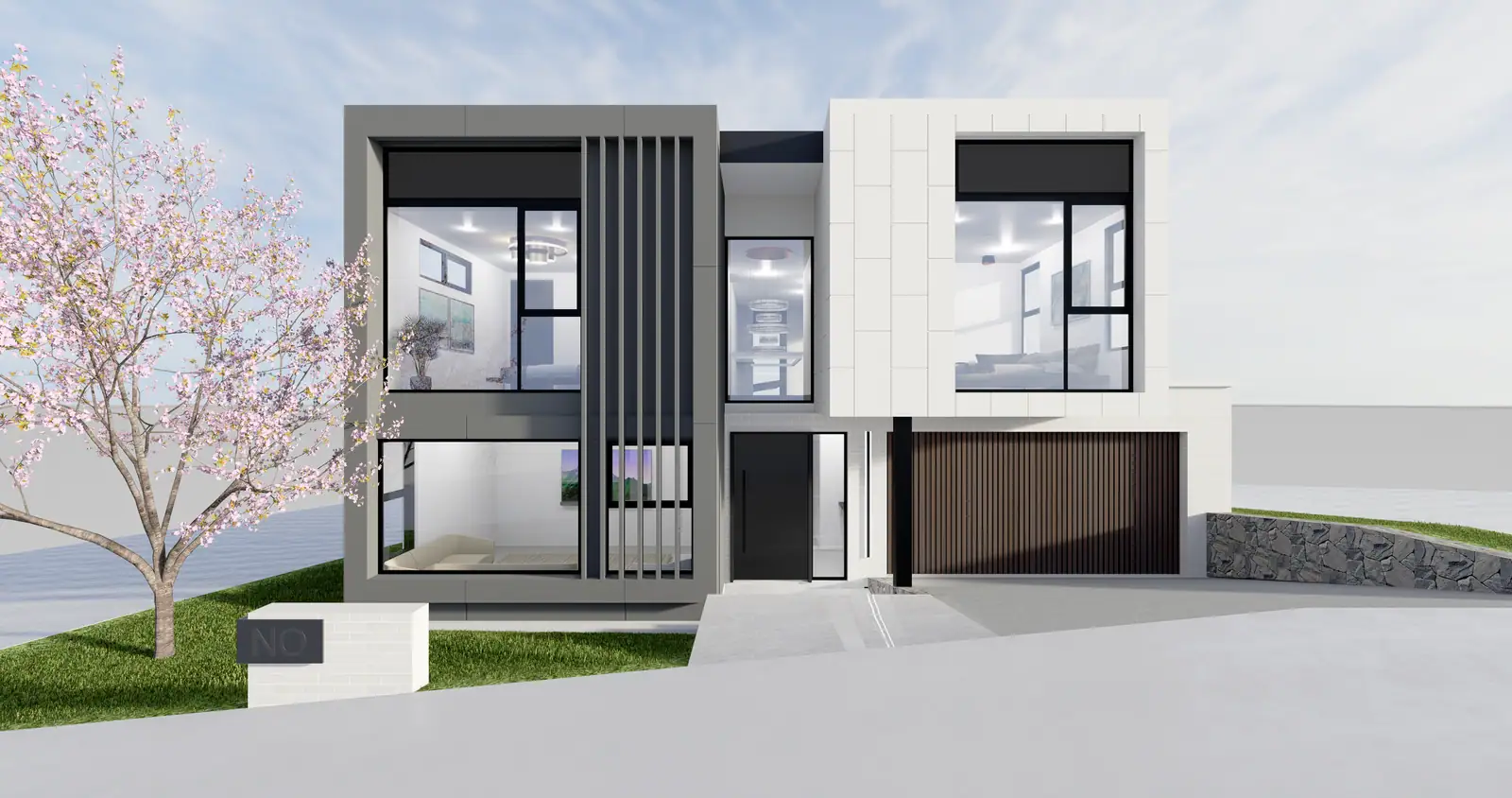The Box and the Courtyard House by Hyperspace Architecture
