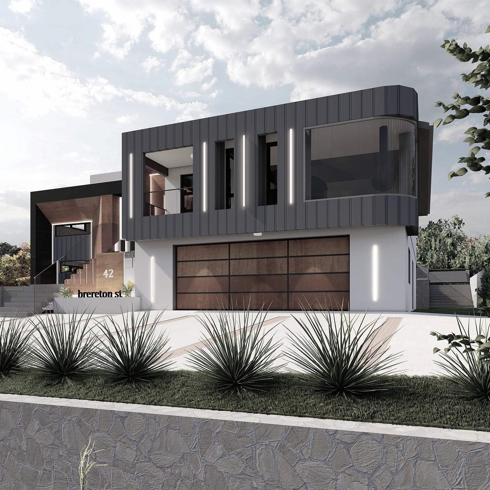 Curve Glass House, Garran, ACT, by Hyperspace Architecture